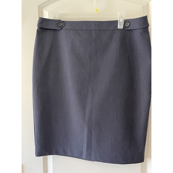 LOFT Dresses & Skirts - Loft Outlet Women’s Size 14 Blue A-line Straight Skirt NWT $54